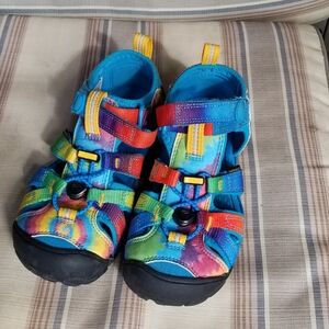 KEEN Kids Seacamp II CNX Sandal (Tie-Dyed in rainbow colours)
